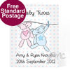 Personalised Mixed Twins Wash Line Card