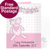 Personalised Girl Christening W Line Card