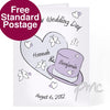 Personalised Heart and Hat Card Butterfly