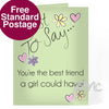 Personalised Just To Say Card