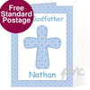 Personalised Blue Cross Card