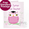 Personalised Miss Owl Card