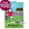 Personalised Bang on  the Door Football Crazy Card