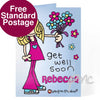 Personalised Bang on the Door Get Well Soon Card