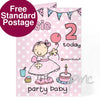 Personalised Bang on the Door Party Baby Age Card