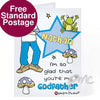 Personalised Bang On The Door Godfather Card