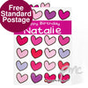 Personalised Bang On The Door Hearts Card