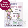Personalised Bang On The Door Mothers Day Card