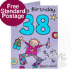 Personalised Bang On The Door Male Age Card