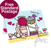 Personalised Bang On The Door Love On The Beach Card
