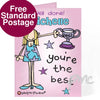 Personalised Bang On The Door You're The Best Card