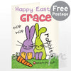 Personalised Bang on the Door Rabbit Card