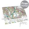Personalised Present Day Map Card