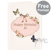 Personalised Delicate Butterfly Card