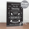Personalised Vintage Typography Card