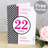 Personalised Harlequin Card