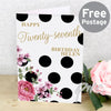 Personalised Floral Dot Card
