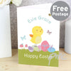Personalised Easter Meadow Chick Card