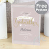 Personalised I Am Glad... Godmother Card