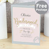 Personalised I Am Glad... Bridesmaid Card