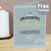 Personalised I Am Glad... Godfather Card
