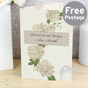 Personalised Gold Floral Card