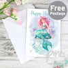 Personalised Mermaid Card