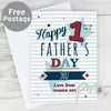 Personalised 1st Father's Day Card