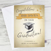 Personalised Gold Star Graduation Card