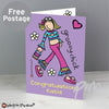 Personalised Bang on the Door Groovy Chick Card