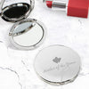Mother of Groom Round Compact Mirror