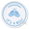 Bootee 8"" Plate Its a Boy