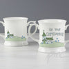 Blue Christening Church Loving Mug