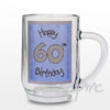 Blue 60th Happy Birthday Tankard