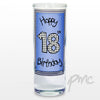 Blue 18th Happy Birthday Shot Glass