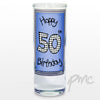 Blue 50th Happy Birthday Shot Glass