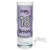 Lilac 18th Happy Birthday Shot Glass