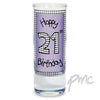 Lilac 21st Happy Birthday Shot Glass