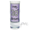 Lilac 30th Happy Birthday Shot Glass