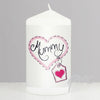 Mummy Heart Stitch Candle