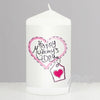 Heart Stitch Happy Mummy's Day Candle