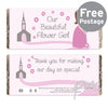 Fabulous Flower Girl Milk Chocolate Bar