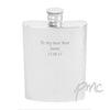 Personalised Pewter 4oz Hip Flask