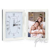 Personalised Silver Clock & 4x6 Photo Frame
