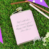 Personalised Pink Hip Flask