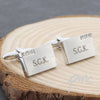 Personalised Diamante Cufflinks