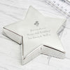 Personalised Flowers Star Paperweight