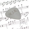 Personalised Initials Silver Plectrum