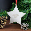 Personalised Star Tree Decoration