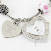 Personalised Candy Pink Watch Charm Bracelet 18cm